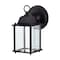 Nuvo Lighting 8W 3K LED Cube Lantern, Black Finish, Clear Beveled Glass 62/1571 - alternate 2